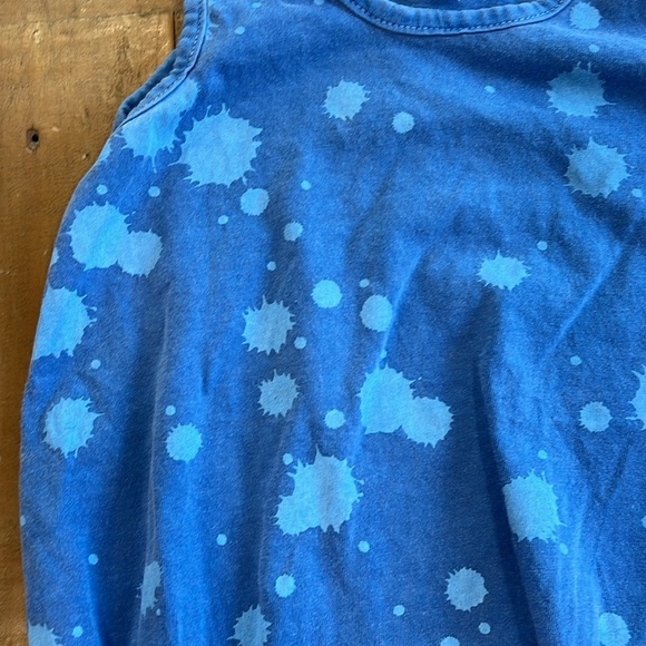 Joah love blue splatter romper - Picture 3 of 7